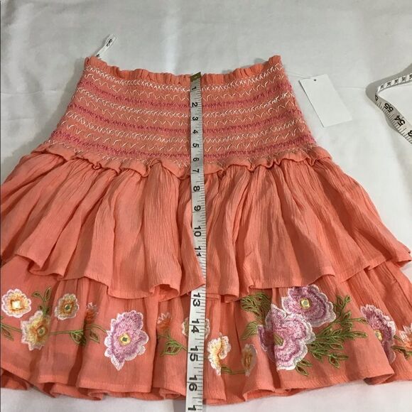 Rahi Cali Pleated Cupid Keepsake Gauze Mini Skirt NWT Sz S - Picture 6 of 12